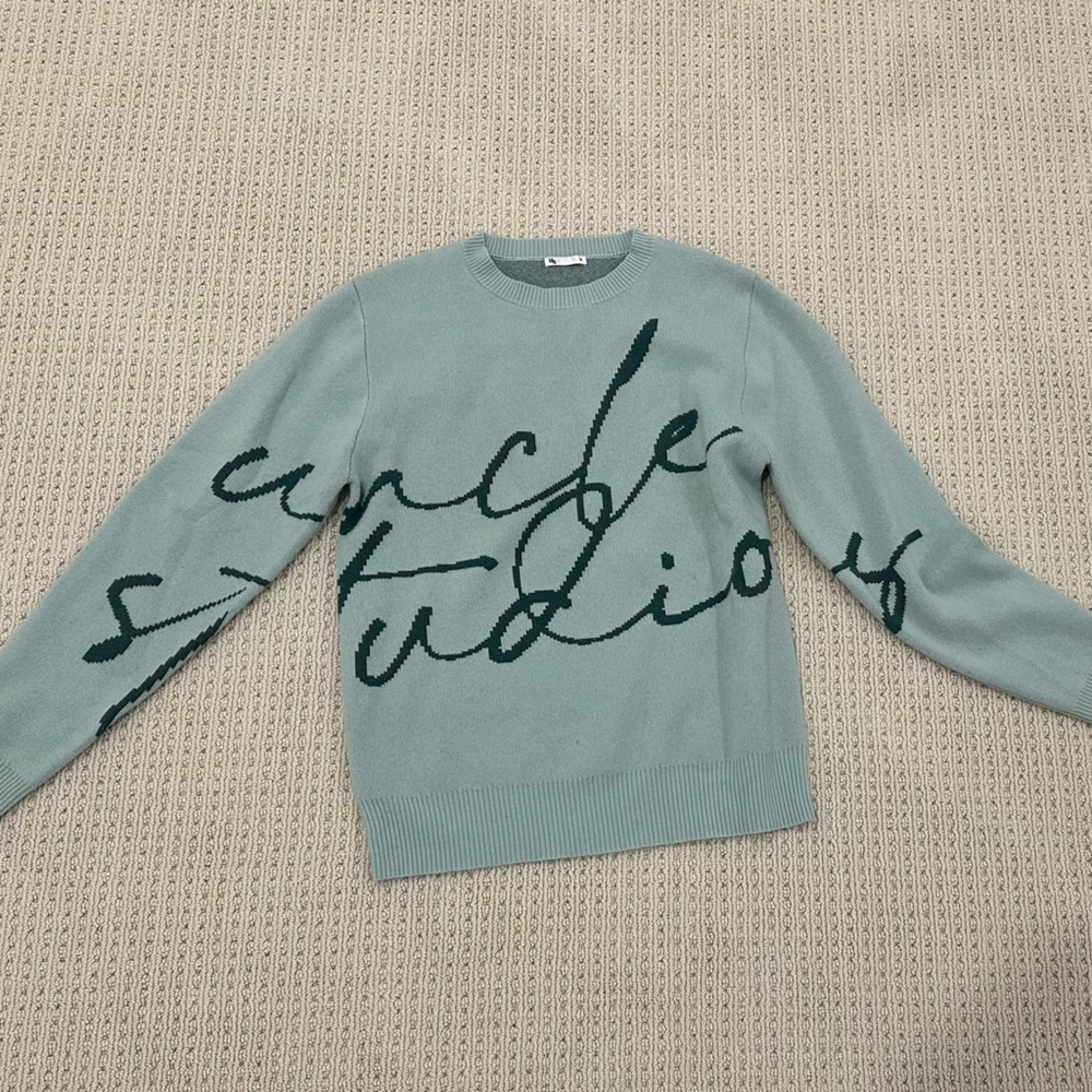 Uncle Studios The Autograph Sweater in Mint Green